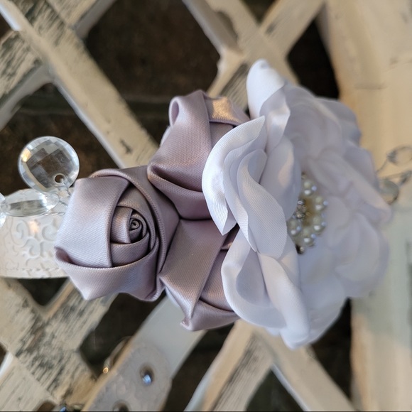 Dog Collar White Fun and Fancy Wedding Formal - Picture 3 of 8